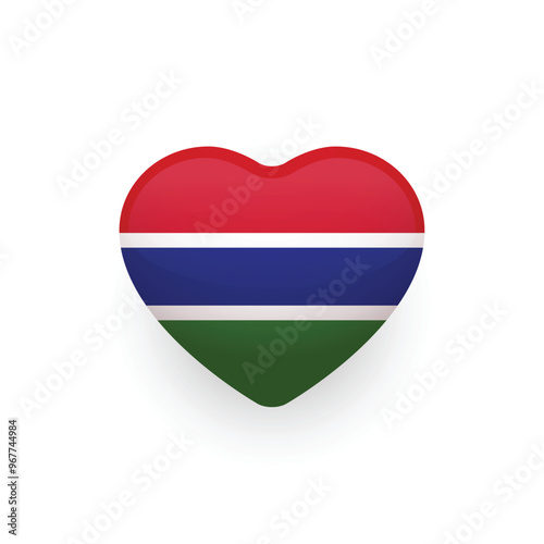 National flag of Gambia shaped as heart. Gambian flag. Vector illustration.
Free Download National flag of Gambia shaped as heart. Gambian flag. Vector illustration.
- GFXLoad