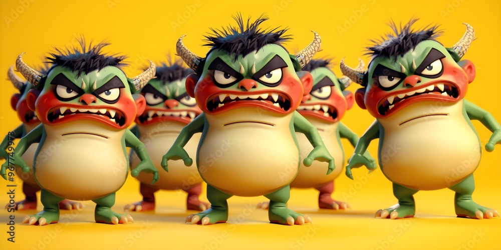 Teamwork in Frustration: The Angry Monster Squad Teamwork in Frustration: The Angry Monster Squad