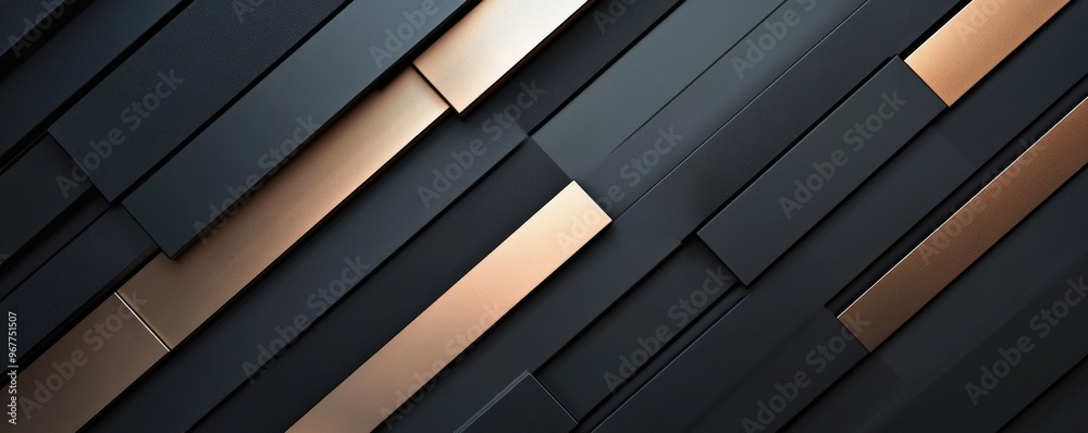 Abstract geometric pattern with gold and black metal texture background. Modern luxury and elegance concept Abstract geometric pattern with gold and black metal texture background. Modern luxury and elegance concept