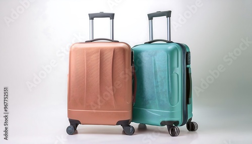 set of suitcase isolated on transparent png