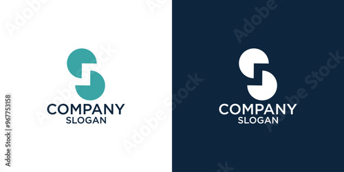 letter s simple abstract monogram logo vector design