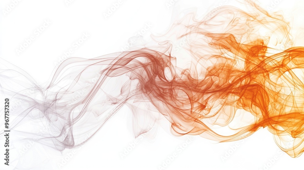 6d a background of fire and smoke Isolated on a white background 6d a background of fire and smoke Isolated on a white background
