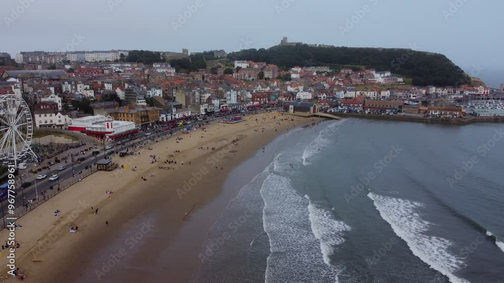 Scarborough beach front, holiday, seaside UK, promenade. Scarborough beach front, holiday, seaside UK, promenade.