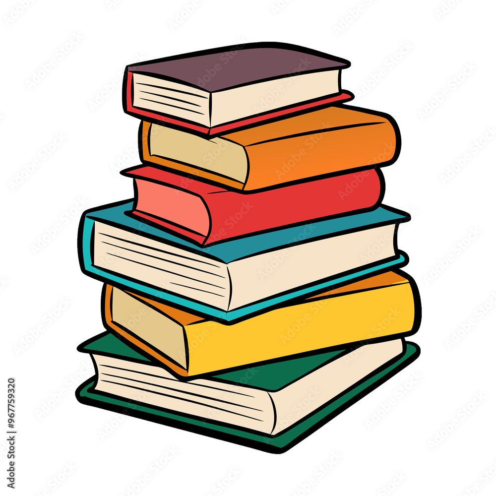 stack of books isolated stack of books isolated