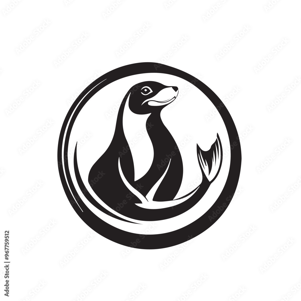 Seal in cartoon, doodle style . Image for t-shirt, web, mobile apps and ui. Isolated 2d vector illustration in logo, icon, sketch style, Eps 10, black and white. AI Generative Seal in cartoon, doodle style . Image for t-shirt, web, mobile apps and ui. Isolated 2d vector illustration in logo, icon, sketch style, Eps 10, black and white. AI Generative