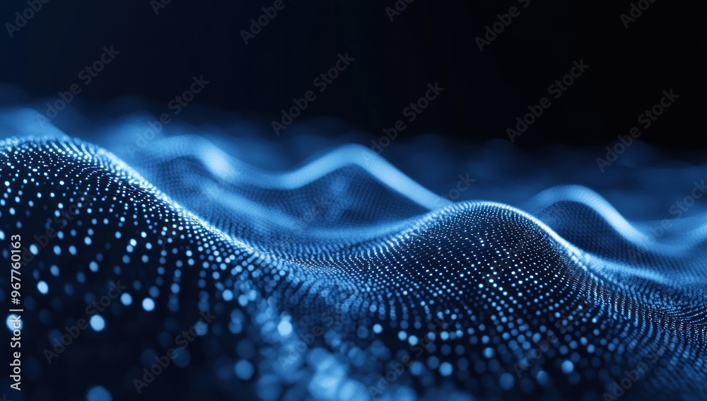 Abstract Blue Digital Wave Abstract Blue Digital Wave