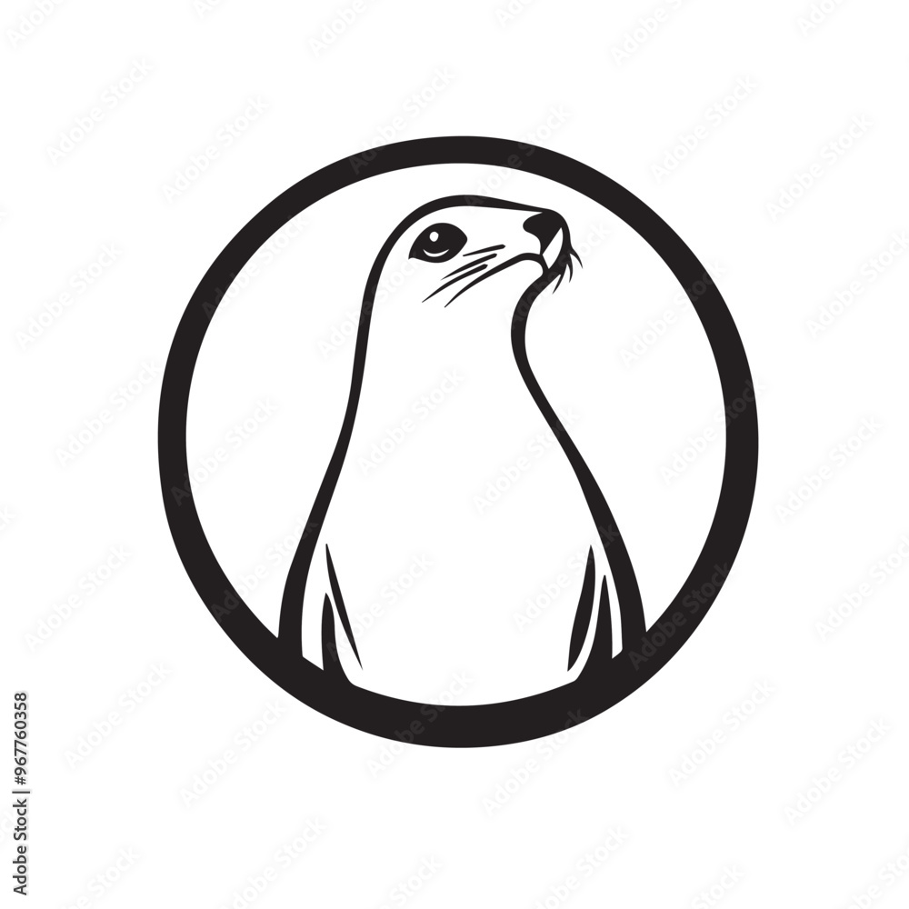 Seal in cartoon, doodle style . Image for t-shirt, web, mobile apps and ui. Isolated 2d vector illustration in logo, icon, sketch style, Eps 10, black and white. AI Generative Seal in cartoon, doodle style . Image for t-shirt, web, mobile apps and ui. Isolated 2d vector illustration in logo, icon, sketch style, Eps 10, black and white. AI Generative