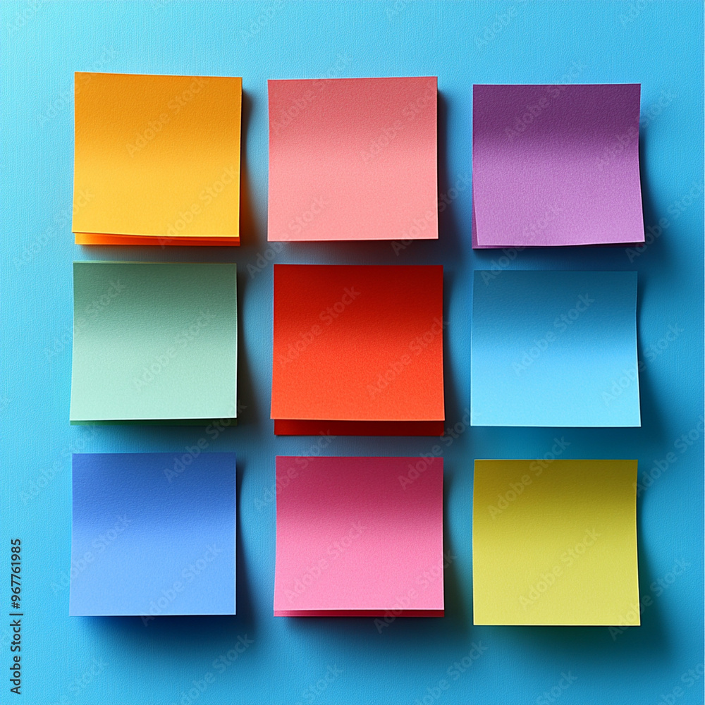Naklejka premium office sticky notes