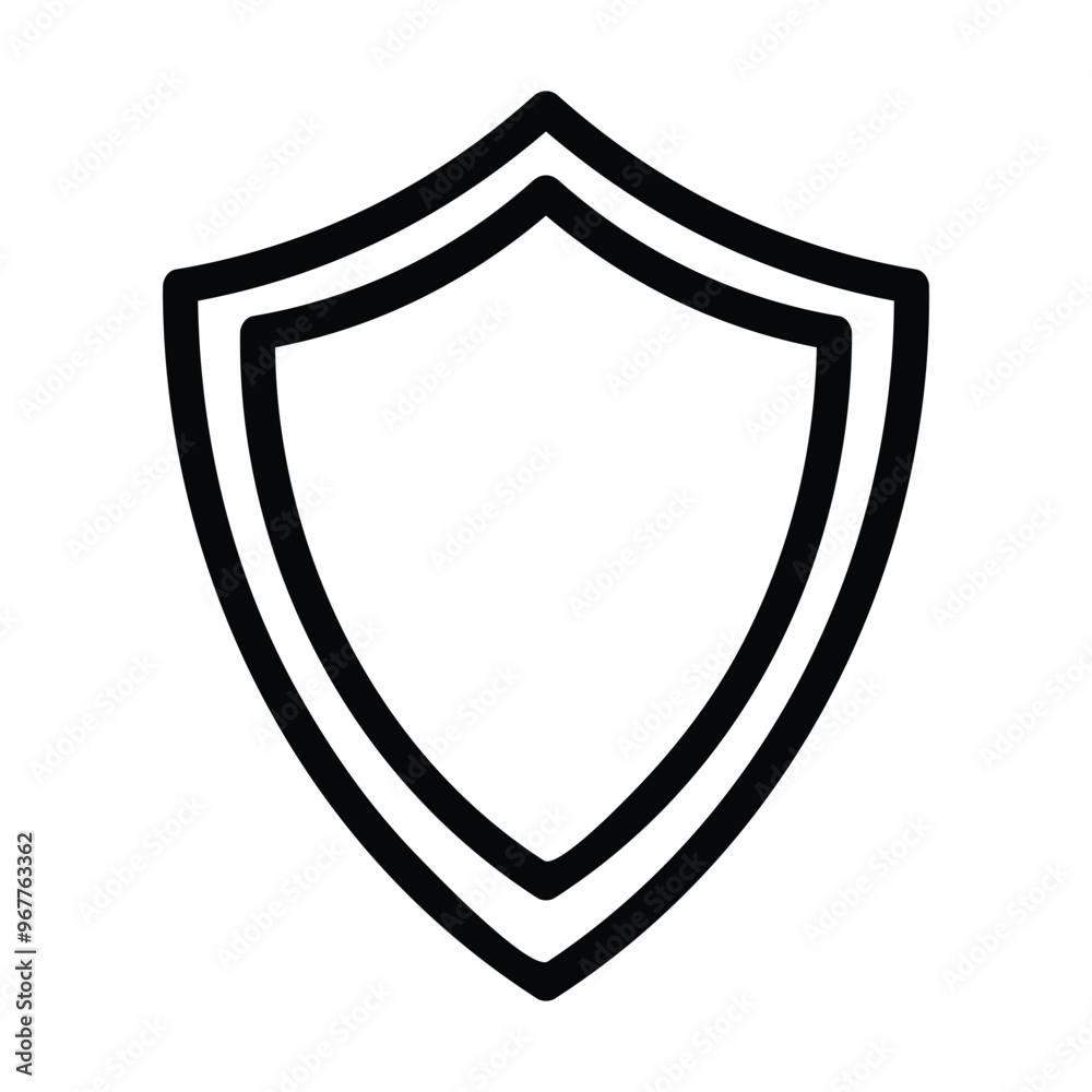 Frame shield icon element, outline border grunge shape icon, decorative doodle for design in vector illustration Frame shield icon element, outline border grunge shape icon, decorative doodle for design in vector illustration