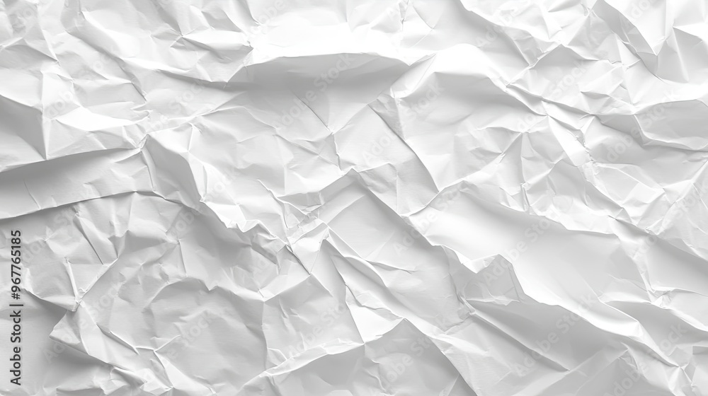 White crumpled paper background. Perfect for adding texture to your designs.
