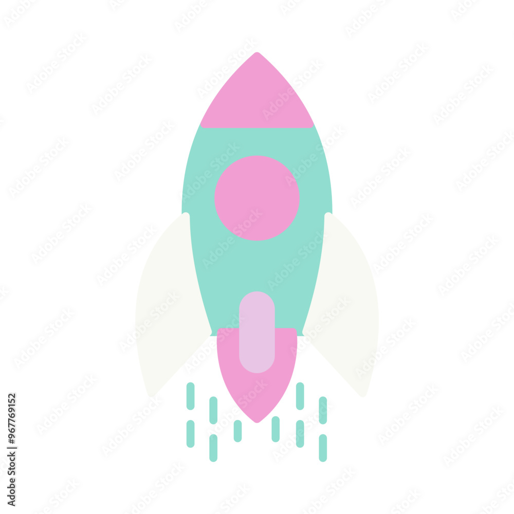 rocket with binary code trail rocket with binary code trail