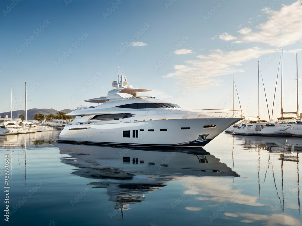 Fototapeta premium Luxury yachts in the marina