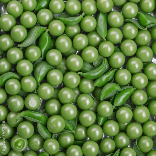 Background illustration of peas, close up