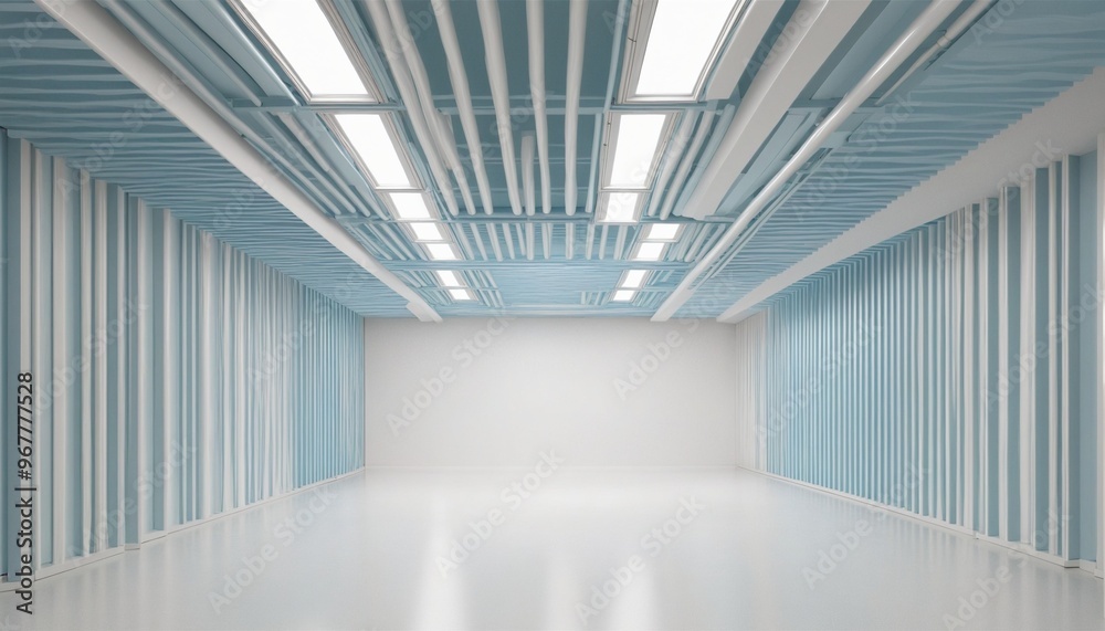 Obraz premium Abstract architecture background, empty hall banner, wall paper design