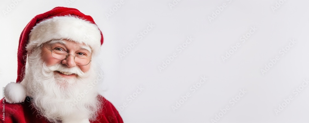 santa claus isolated on white background.