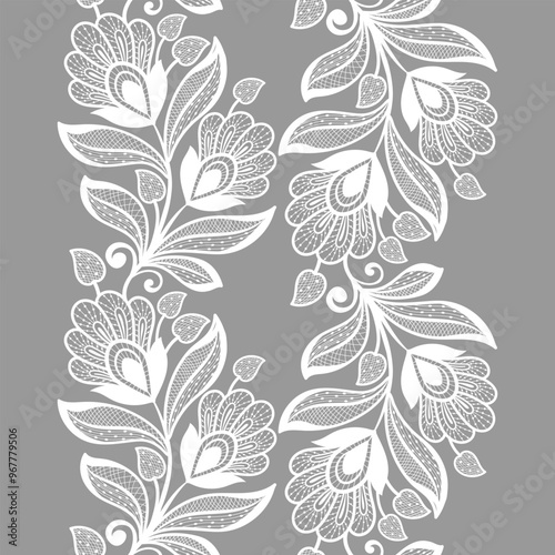 Lace seamless background Geometric ethnic oriental ikat seamless pattern Design for background,carpet,wallpaper,clothing,wrapping,Batik,fabric, embroidery style.