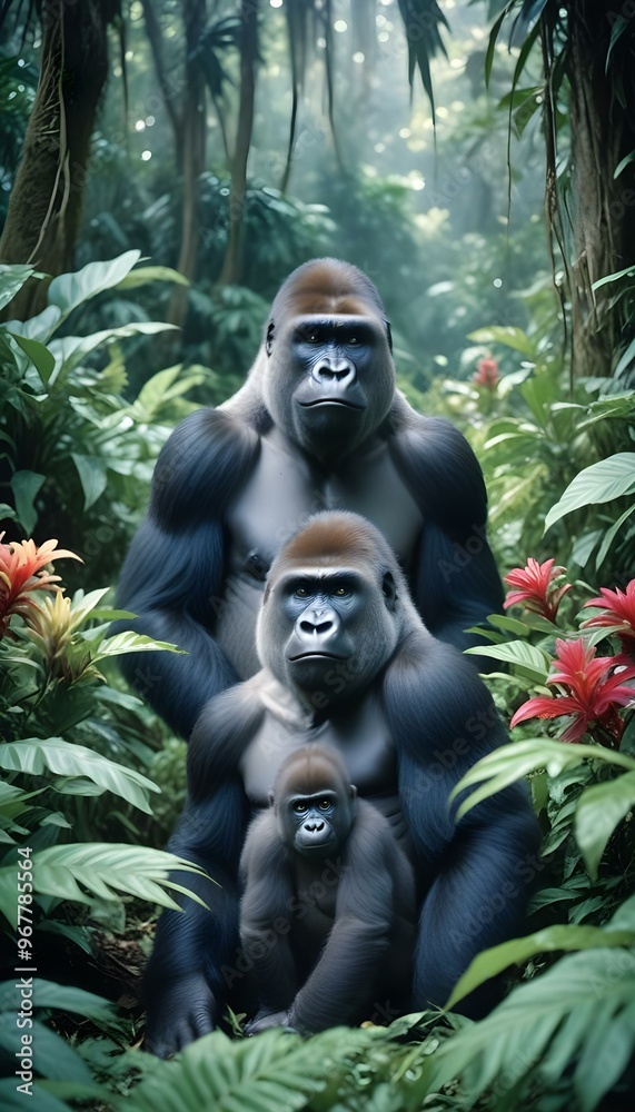 Singal Frame With Different Species and Animal Singal Frame With Different Species and Animal