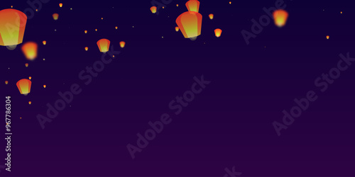 Quadro su tela Yi peng festival card.