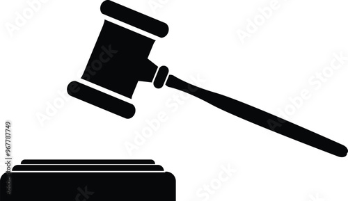 Judge Gavel, Legal sign, justice law sign