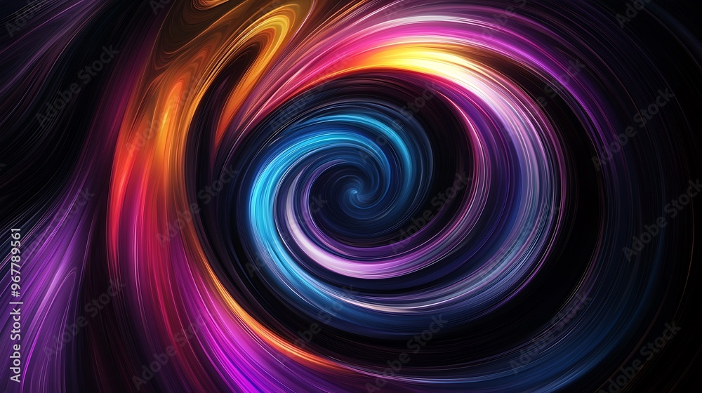 Abstract Swirling Rainbow Abstract Swirling Rainbow