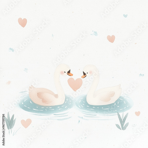 Swans in Love.