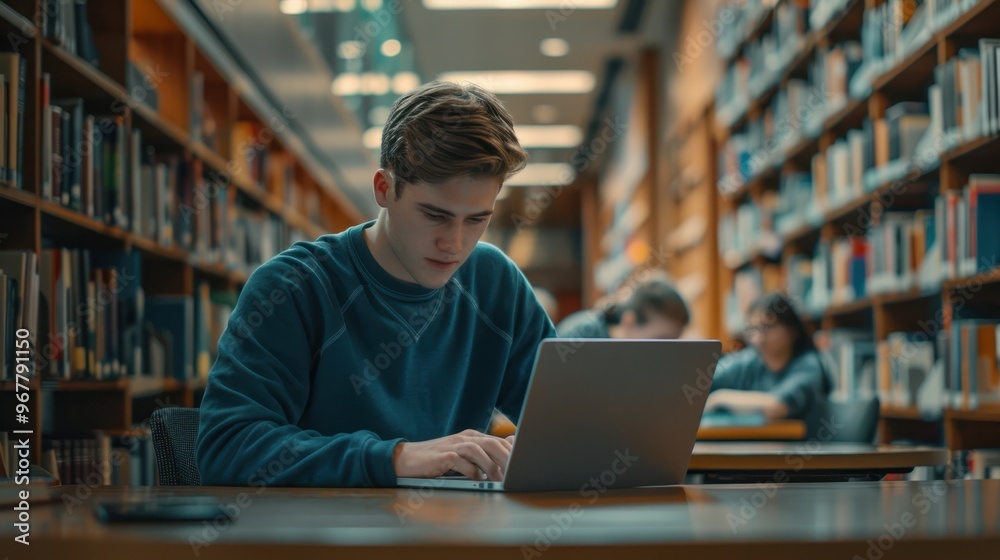 The Student in Library Study The Student in Library Study
