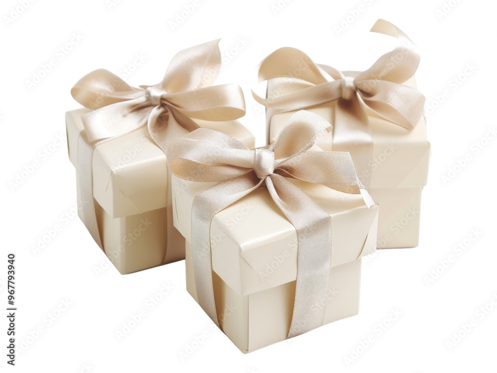 Obraz premium Wedding favors gift box. PNG
