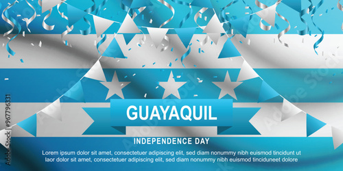 Guayaquil Independence Day background.