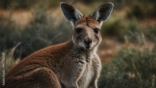 A close-up of a kangaroo snuggling warmly, evoking universal affection.