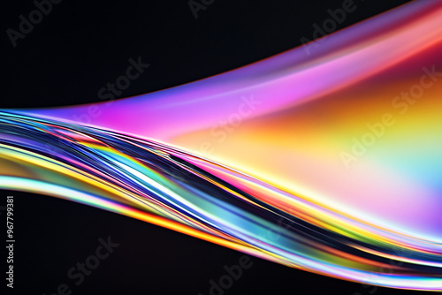 Abstract rainbow background design, 3d rendering