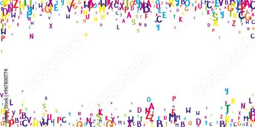 School notebook cover. Colorful childish floating