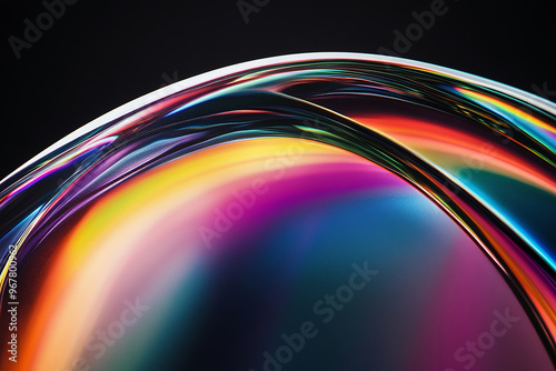 Abstract rainbow background design, 3d rendering