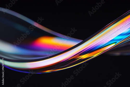 Abstract rainbow background design, 3d rendering