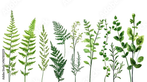 Green Lush Foliage Illustration