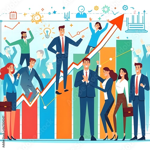 Graph that are showing business data HD Wallpapers