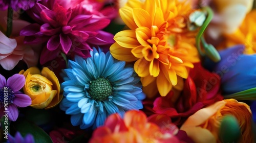 Vibrant flowers basking in natural light, revitalizing the mood and energizing the space.