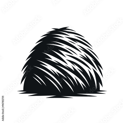 Silhouette of a Haystack