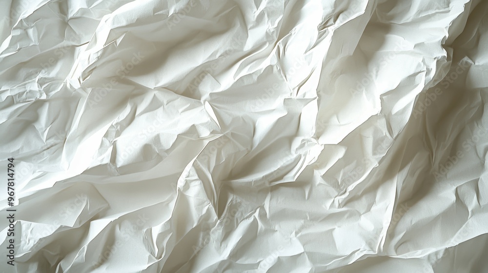 Textured Beauty - Close-up of Crinkled Tissue Paper with Fine Fibers and Delicate Creases in High-Resolution Detail Textured Beauty - Close-up of Crinkled Tissue Paper with Fine Fibers and Delicate Creases in High-Resolution Detail