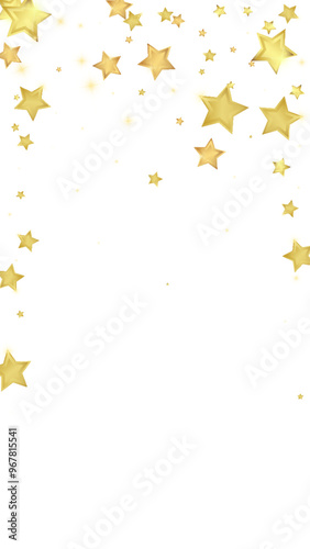 Magic stars vector overlay. Gold stars scattered