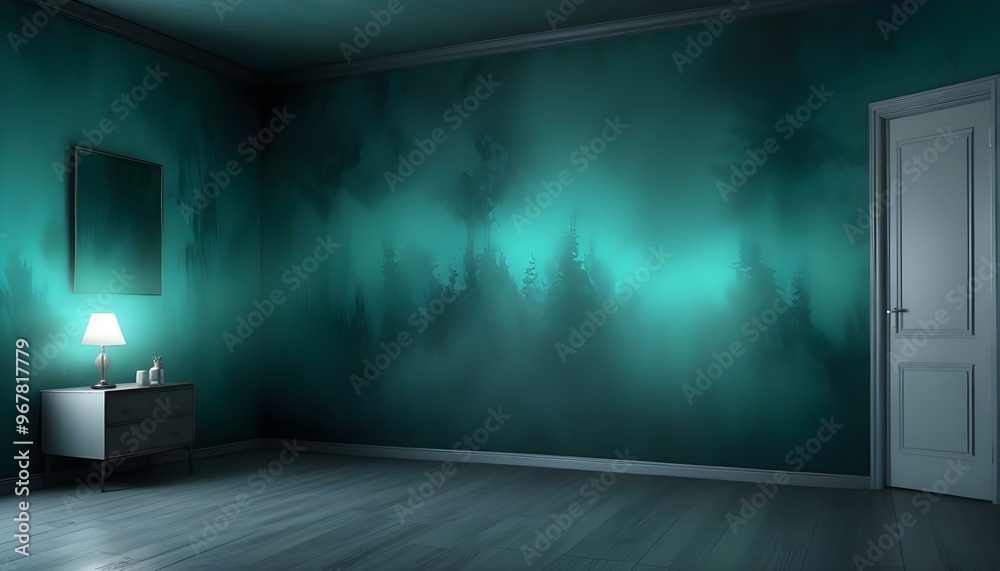 Photo interior modern design room 3d illustration; Photo interior modern design room 3d illustration;