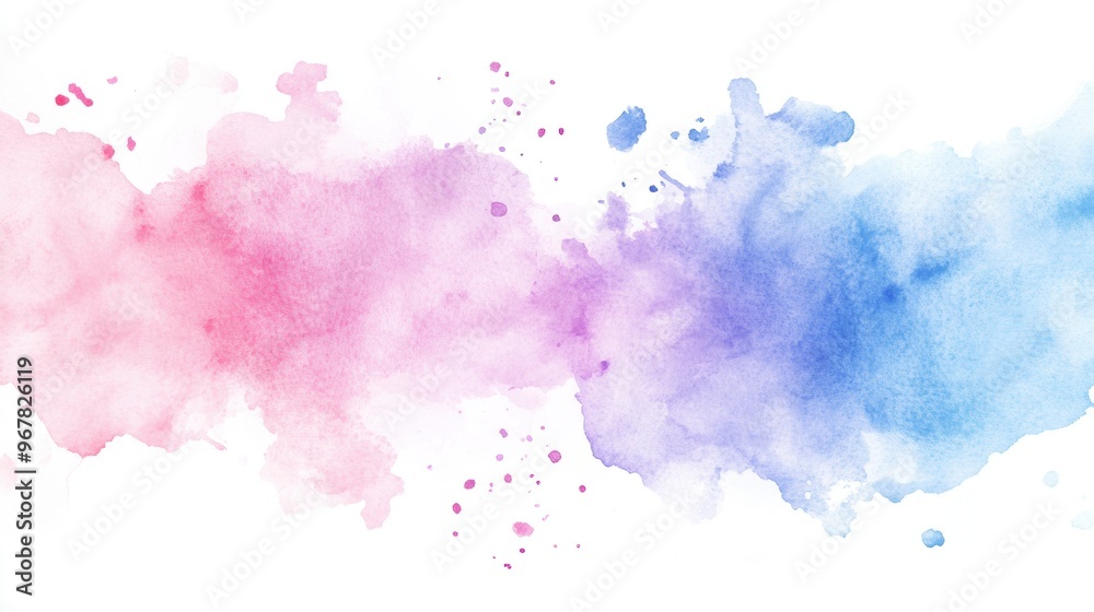 Abstract watercolor splashes in soft pastel tones Abstract watercolor splashes in soft pastel tones