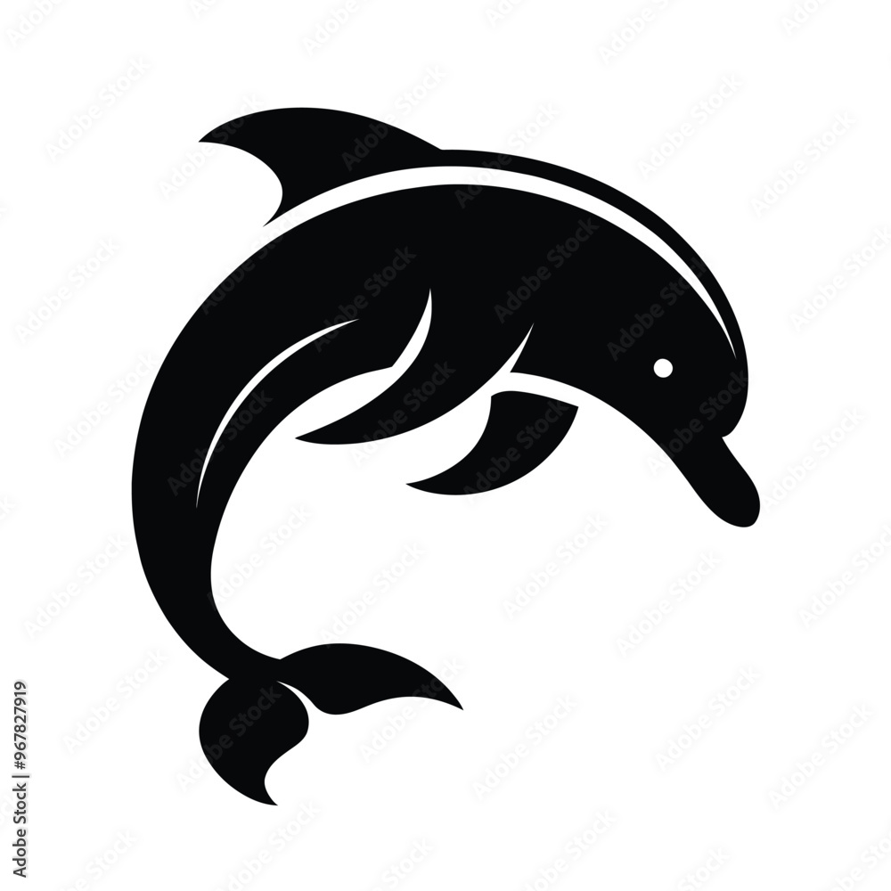 Fototapeta premium Silhouette of a Dolphin