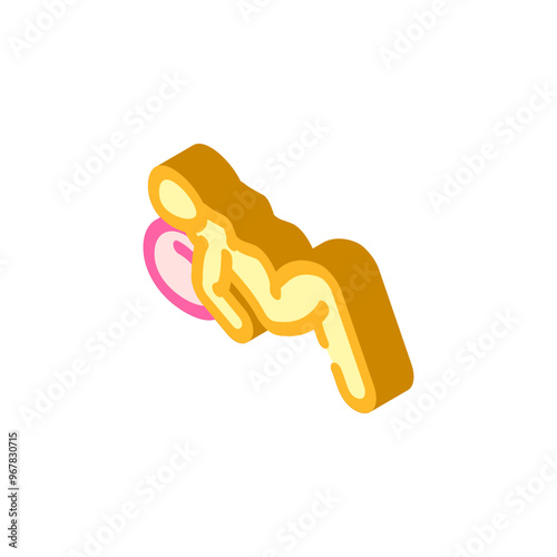 glute bridges pregnant fitness isometric icon vector. glute bridges pregnant fitness sign. isolated symbol illustration