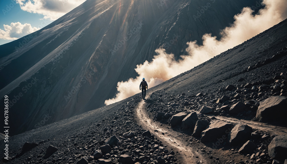 Volcano Mysteries in Cloudy Summer: The Trailblazer's Sojourn Engulfed in Landslide