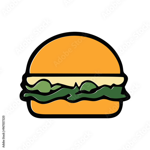 hamburger on a white Ra l