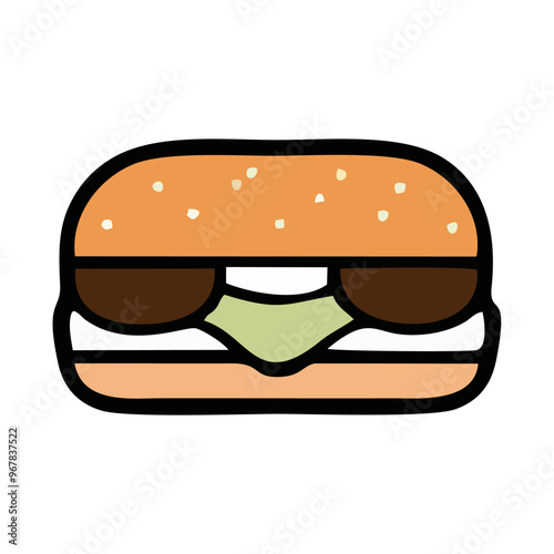 hamburger on a white Ra l