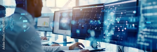 IT automation tools managing and automating repetitive tasks and workflows in an enterprise environment with copy space