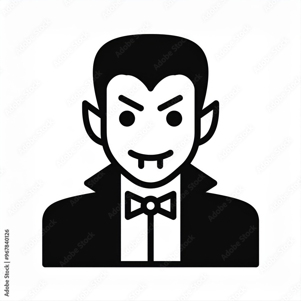 Vector Minimalistic Illustration of a Classic Vampire with Slicked Back Hair, Sharp Facial Features, and a High Collared Cloak, Emphasizing a Dark, Mysterious, and Gothic Halloween Aesthetic Logo Vector Minimalistic Illustration of a Classic Vampire with Slicked Back Hair, Sharp Facial Features, and a High Collared Cloak, Emphasizing a Dark, Mysterious, and Gothic Halloween Aesthetic Logo