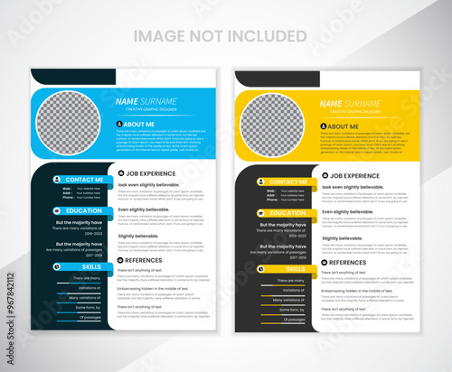 Minimal Resume CV Template. Resume/CV template with nice typography