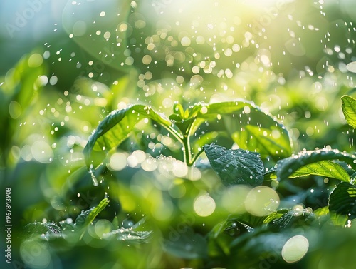 Nanoparticles in agricultural pesticides, reducing the amount of chemicals needed for crop protection